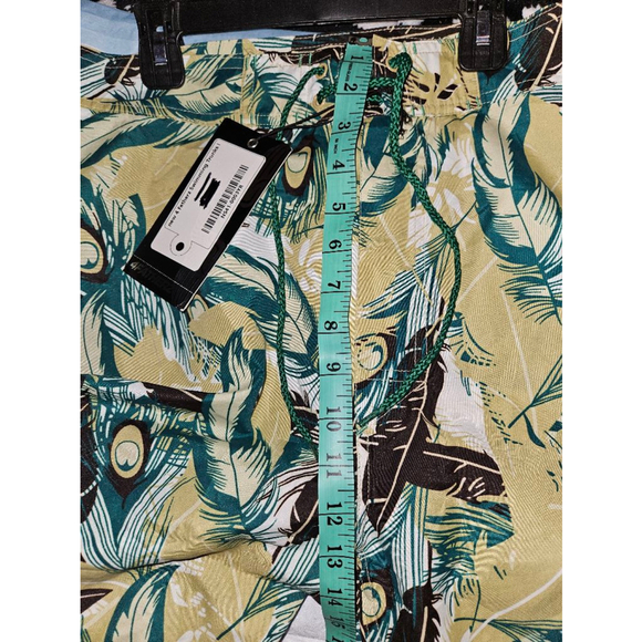 4Fatherz Swimming Trunks Size 2XL Feather Tropical Design Beach Vacation NEW - Picture 9 of 11